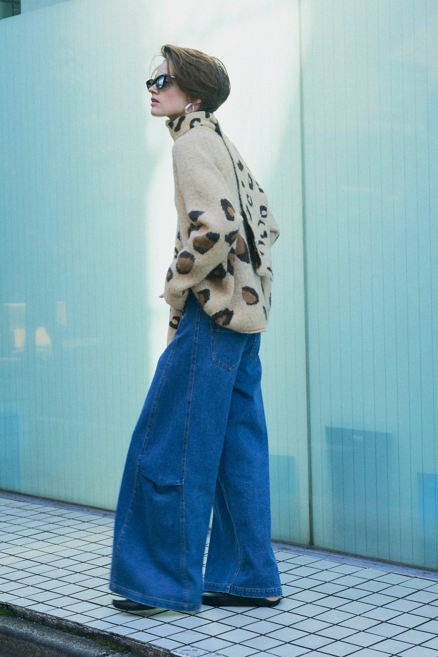 【予約：1月下旬〜2月上旬】Leopard Wool Muffler Set／60251209062