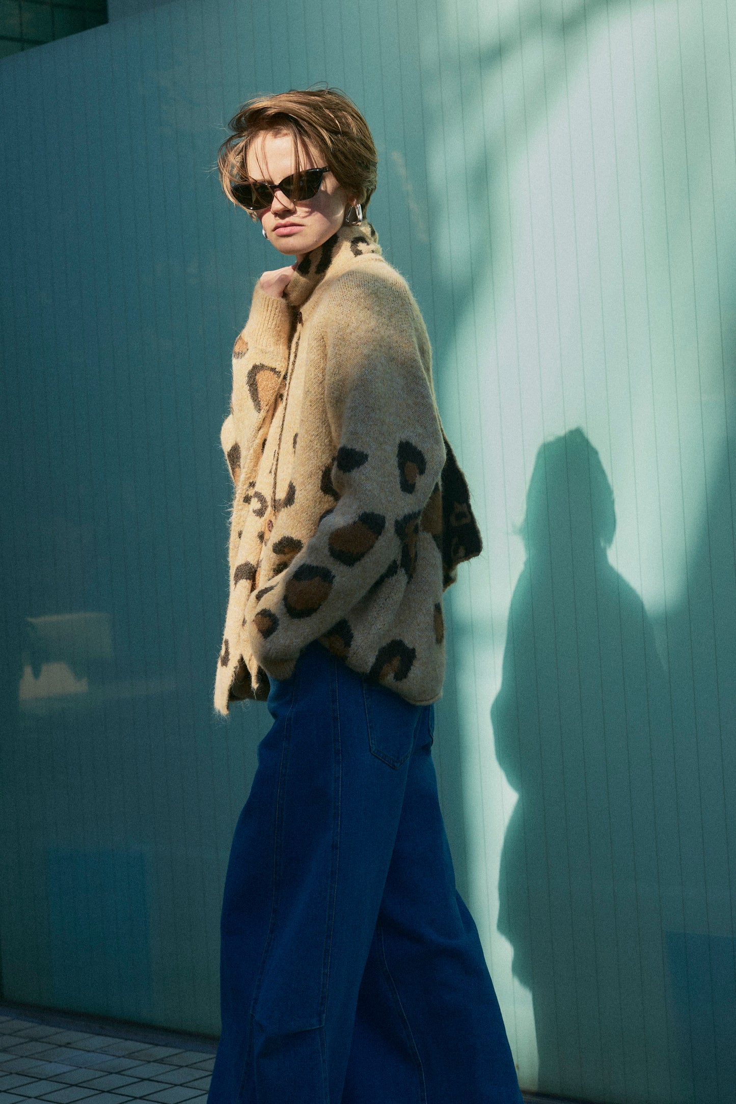 【予約：1月下旬〜2月上旬】Leopard Wool Muffler Set／60251209062