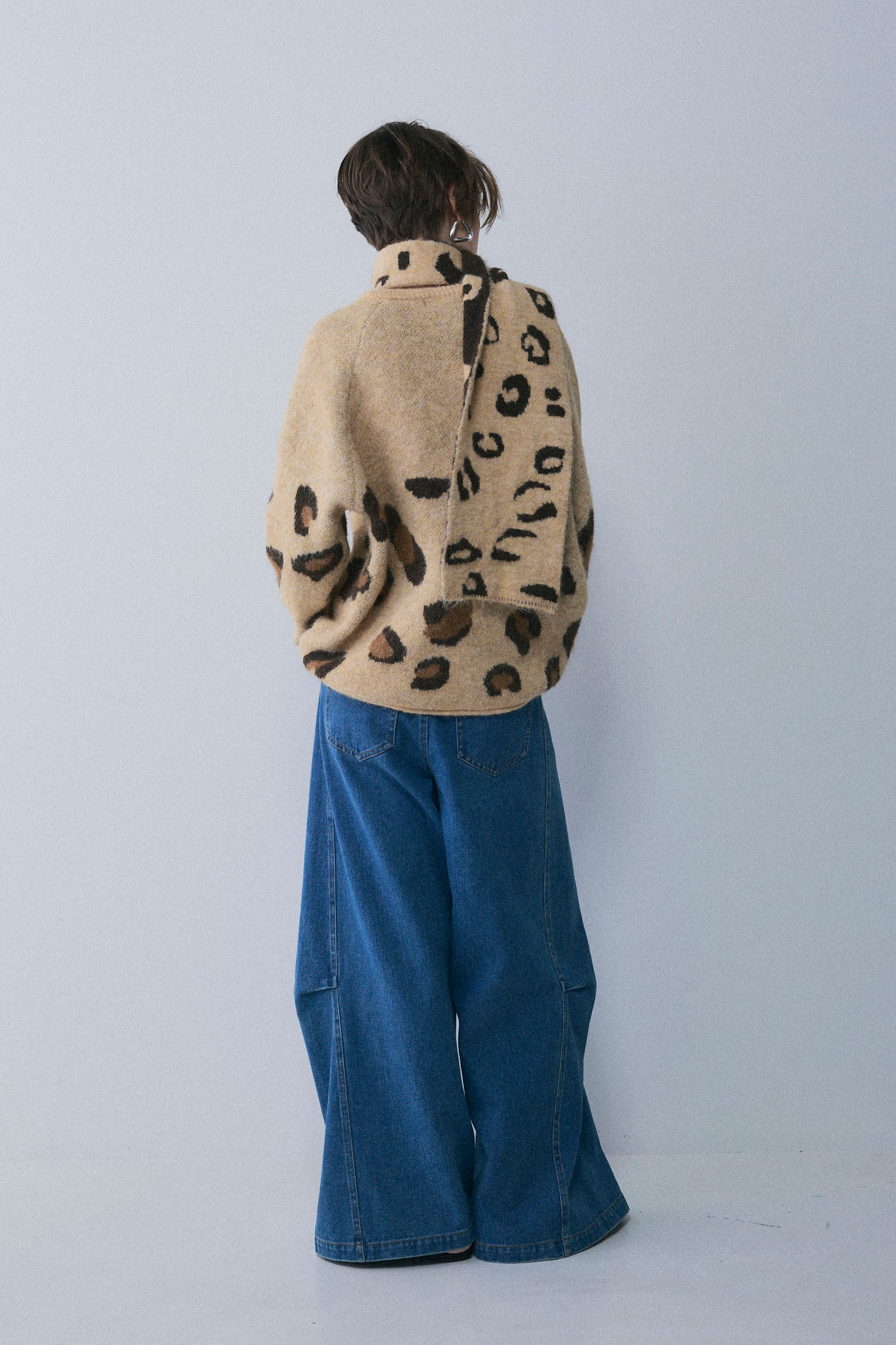 【予約：1月下旬〜2月上旬】Leopard Wool Muffler Set／60251209062