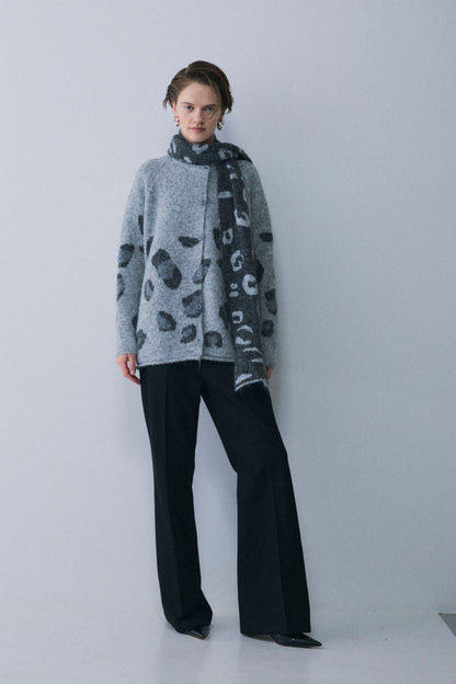 【予約：1月下旬〜2月上旬】Leopard Wool Muffler Set／60251209062