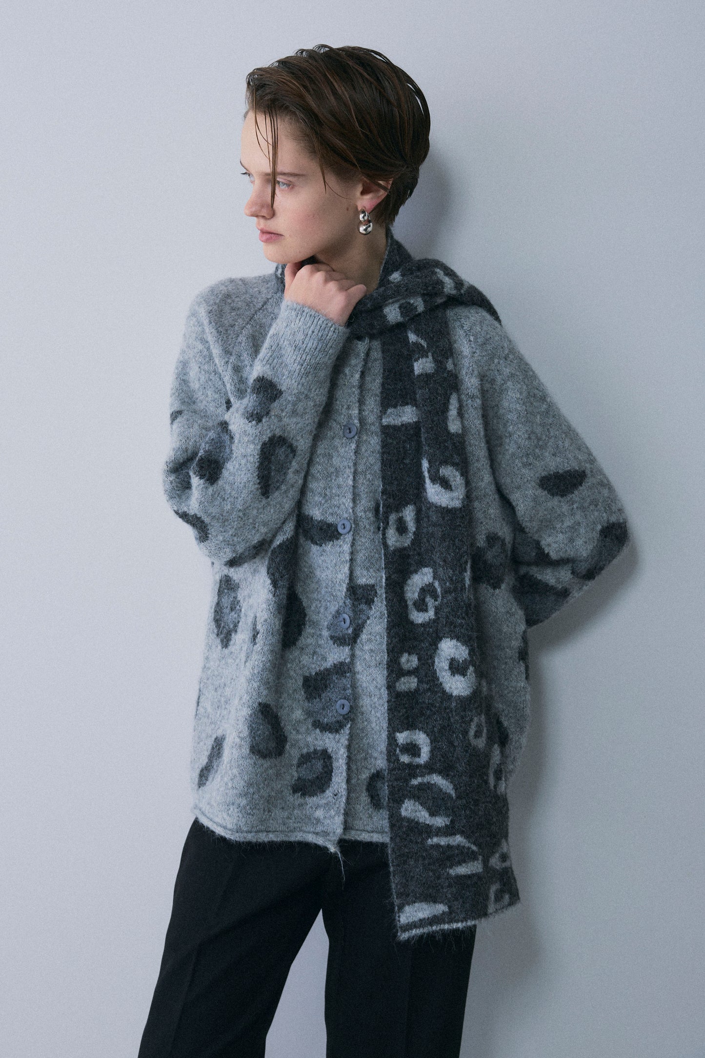 【予約：1月下旬〜2月上旬】Leopard Wool Muffler Set／60251209062