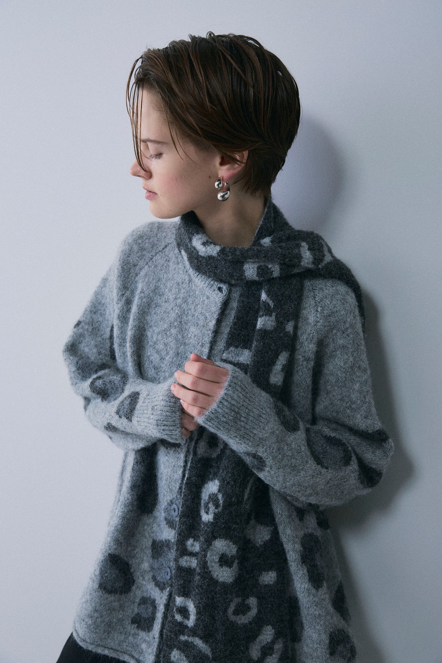 【予約：1月下旬〜2月上旬】Leopard Wool Muffler Set／60251209062