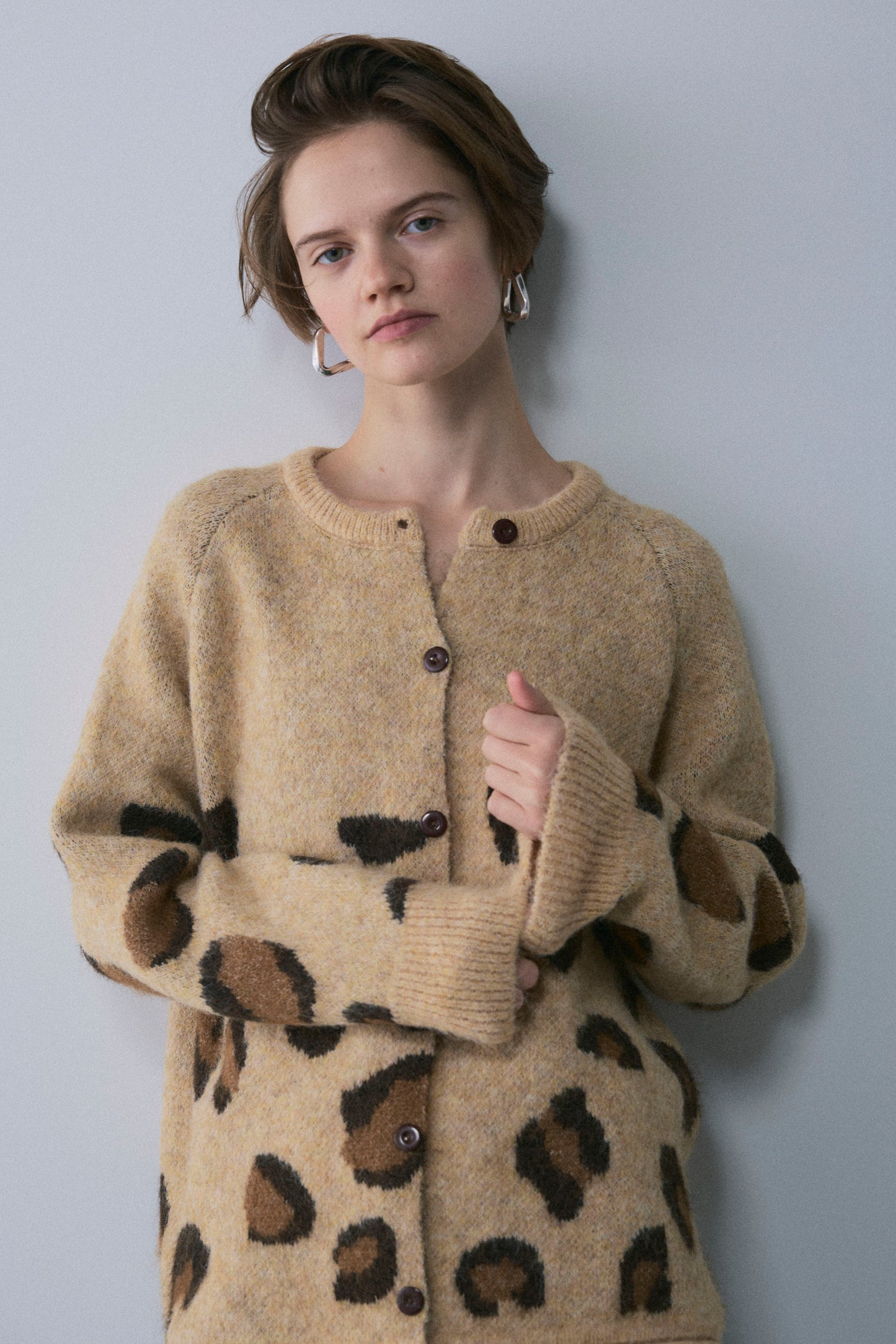 【予約：1月下旬〜2月上旬】Leopard Wool Muffler Set／60251209062