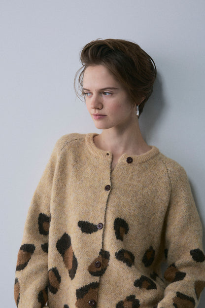 【予約：1月下旬〜2月上旬】Leopard Wool Muffler Set／60251209062