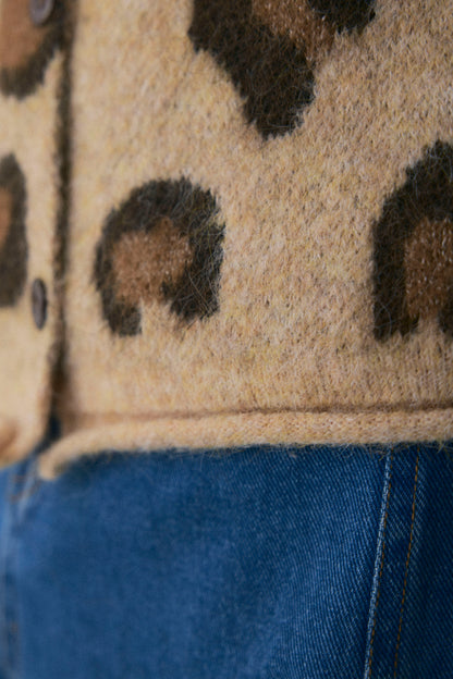 【予約：1月下旬〜2月上旬】Leopard Wool Muffler Set／60251209062