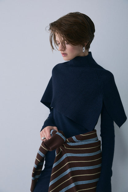 【予約：1月下旬〜2月上旬】Slick Cape Knit Set／60251209065