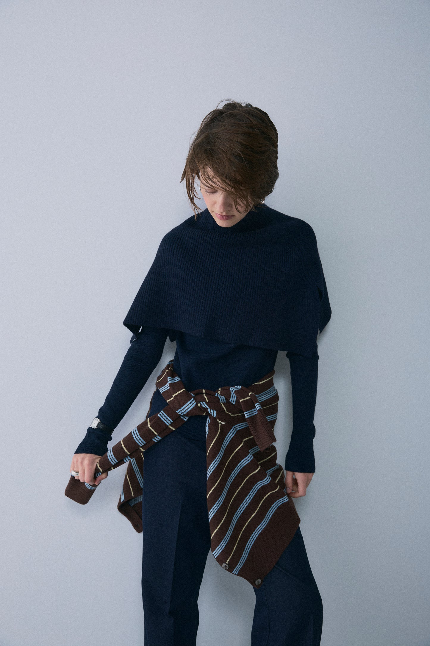 【予約：1月下旬〜2月上旬】Slick Cape Knit Set／60251209065