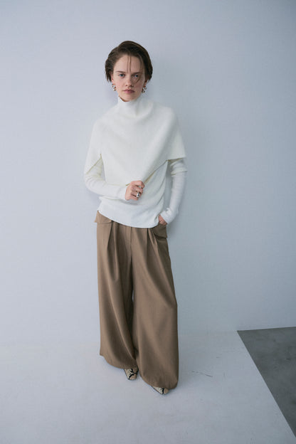 【予約：1月下旬〜2月上旬】Slick Cape Knit Set／60251209065