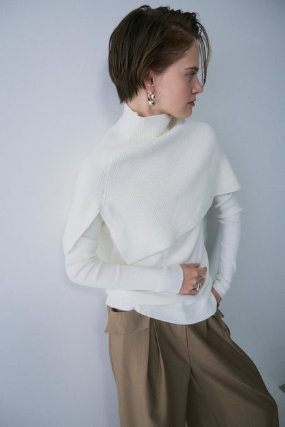 【予約：1月下旬〜2月上旬】Slick Cape Knit Set／60251209065