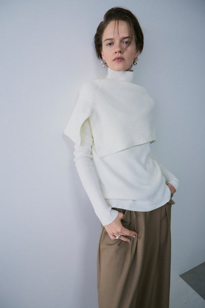 【予約：1月下旬〜2月上旬】Slick Cape Knit Set／60251209065