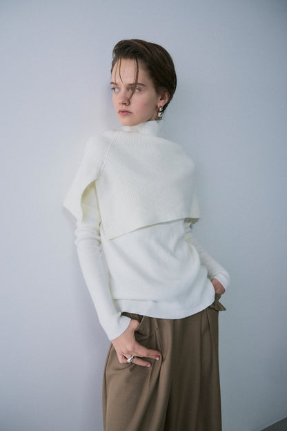 【予約：1月下旬〜2月上旬】Slick Cape Knit Set／60251209065