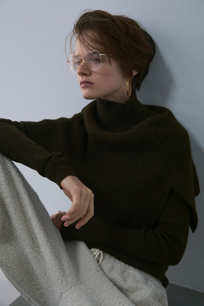 【予約：1月下旬〜2月上旬】Slick Cape Knit Set／60251209065