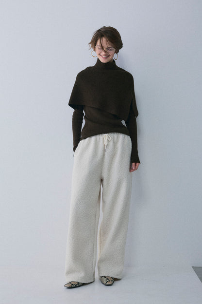 【予約：1月下旬〜2月上旬】Slick Cape Knit Set／60251209065