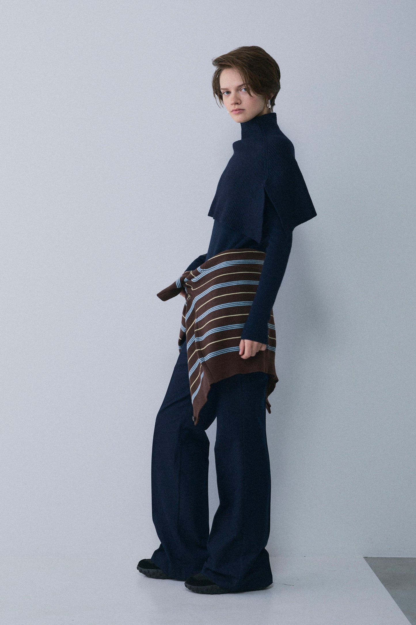 【予約：1月下旬〜2月上旬】Slick Cape Knit Set／60251209065