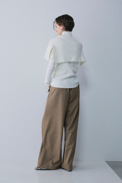 【予約：1月下旬〜2月上旬】Slick Cape Knit Set／60251209065