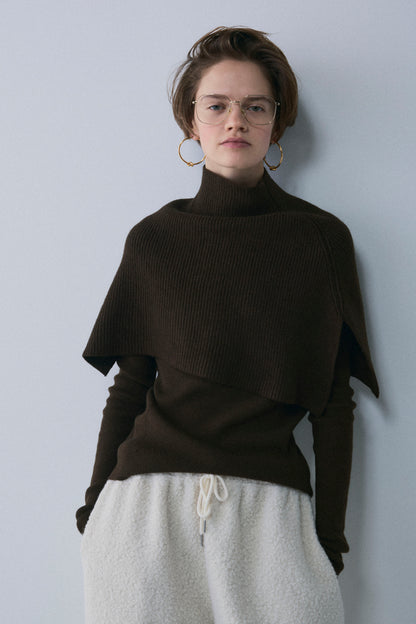 【予約：1月下旬〜2月上旬】Slick Cape Knit Set／60251209065