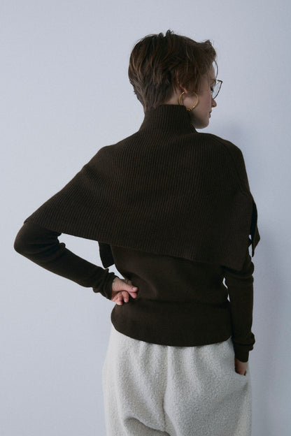 【予約：1月下旬〜2月上旬】Slick Cape Knit Set／60251209065