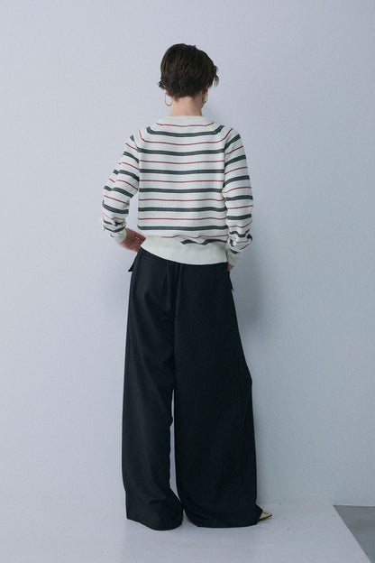 【予約：1月下旬〜2月上旬】Unique Stripe Knit Cardigan／60251209066