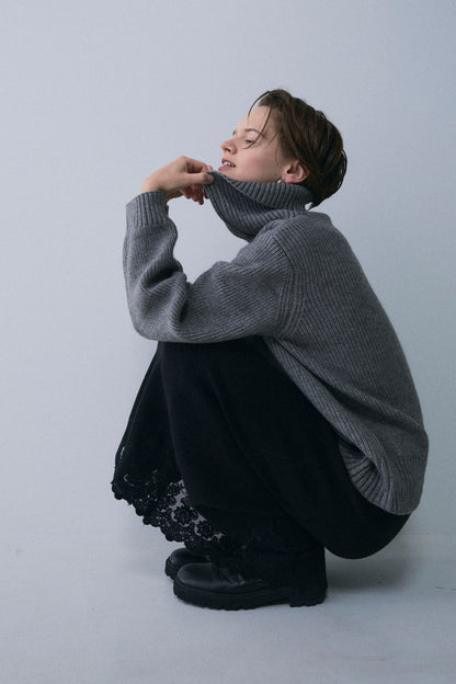 【予約：1月下旬〜2月上旬】Half Zip-Up Knit／60251209073