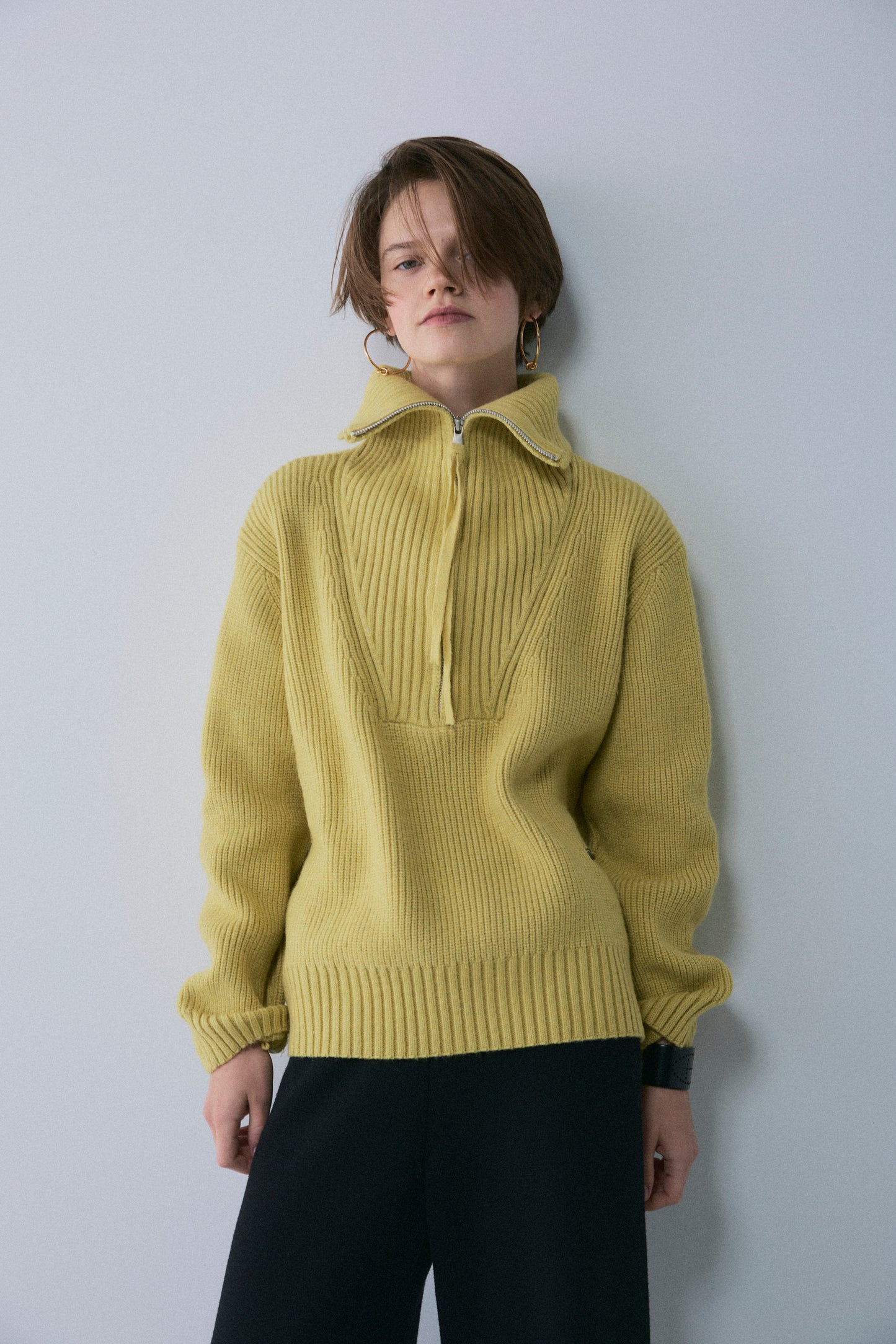 【予約：1月下旬〜2月上旬】Half Zip-Up Knit／60251209073