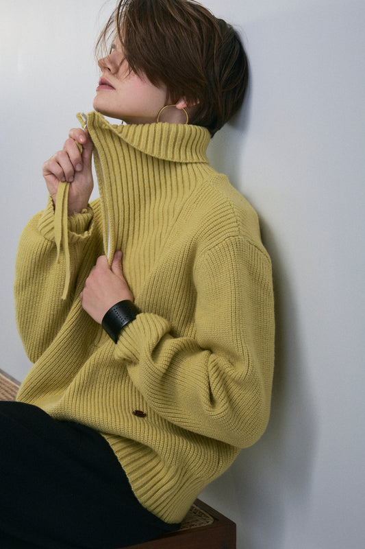 【予約：1月下旬〜2月上旬】Half Zip-Up Knit／60251209073