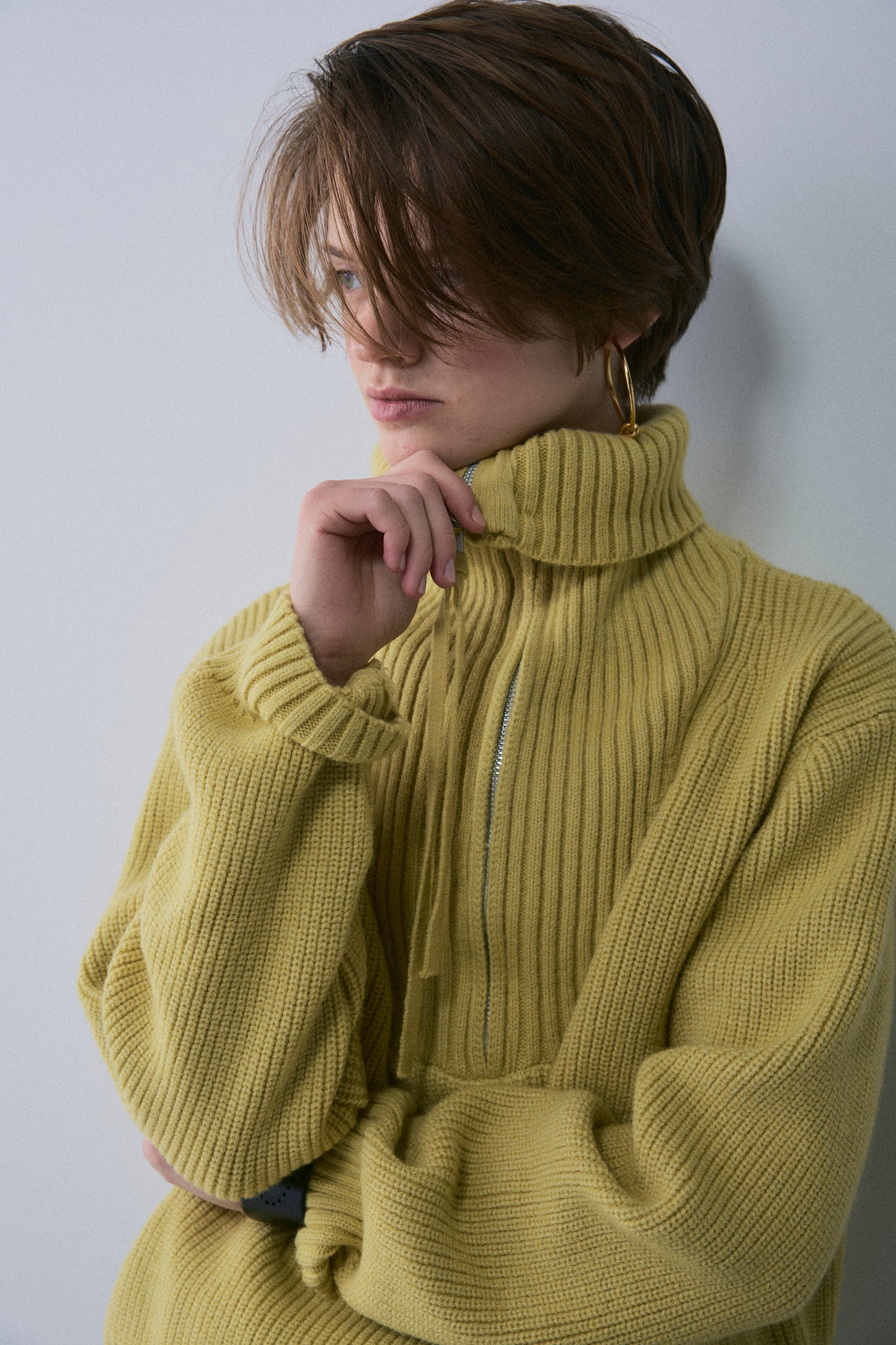 【予約：1月下旬〜2月上旬】Half Zip-Up Knit／60251209073