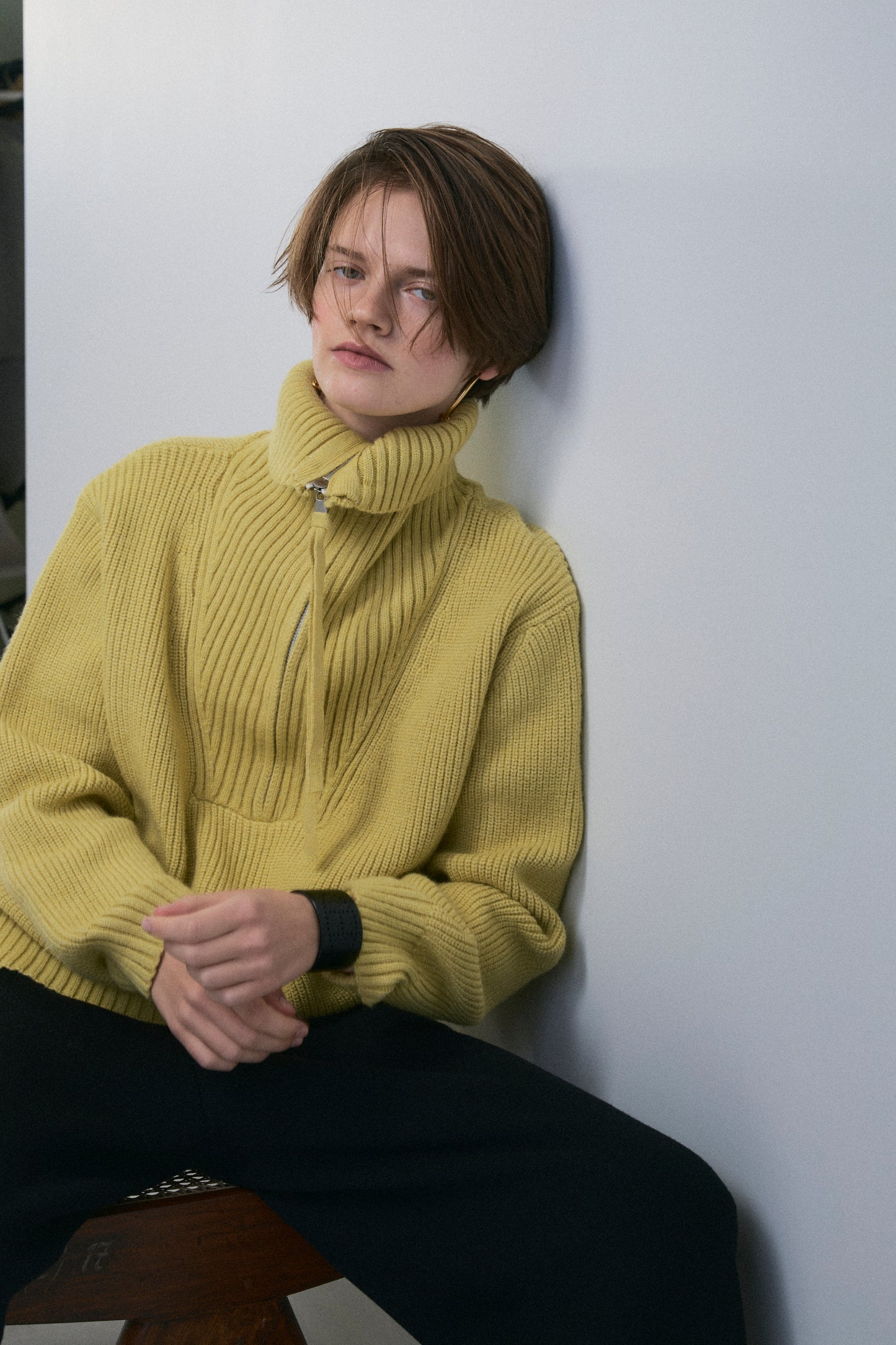 【予約：1月下旬〜2月上旬】Half Zip-Up Knit／60251209073