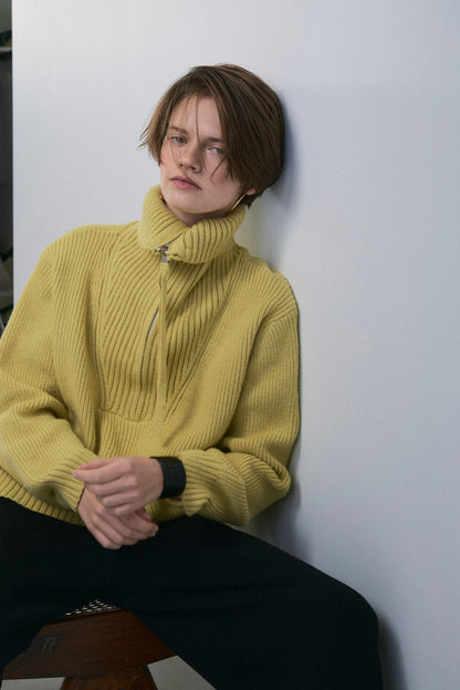 【予約：1月下旬〜2月上旬】Half Zip-Up Knit／60251209073