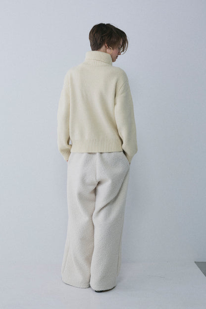 【予約：1月下旬〜2月上旬】Half Zip-Up Knit／60251209073