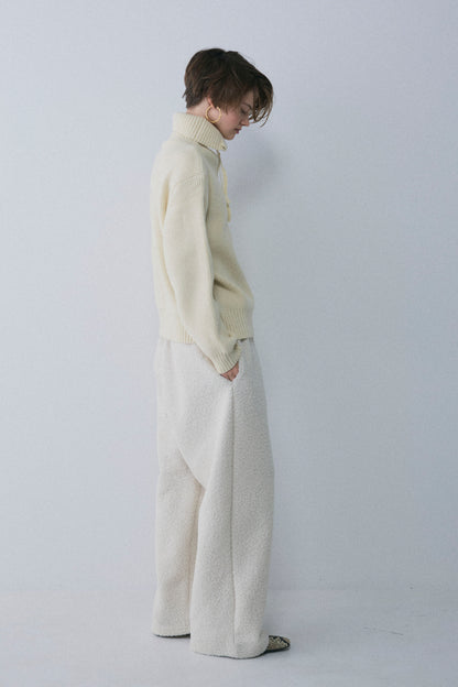 【予約：1月下旬〜2月上旬】Half Zip-Up Knit／60251209073