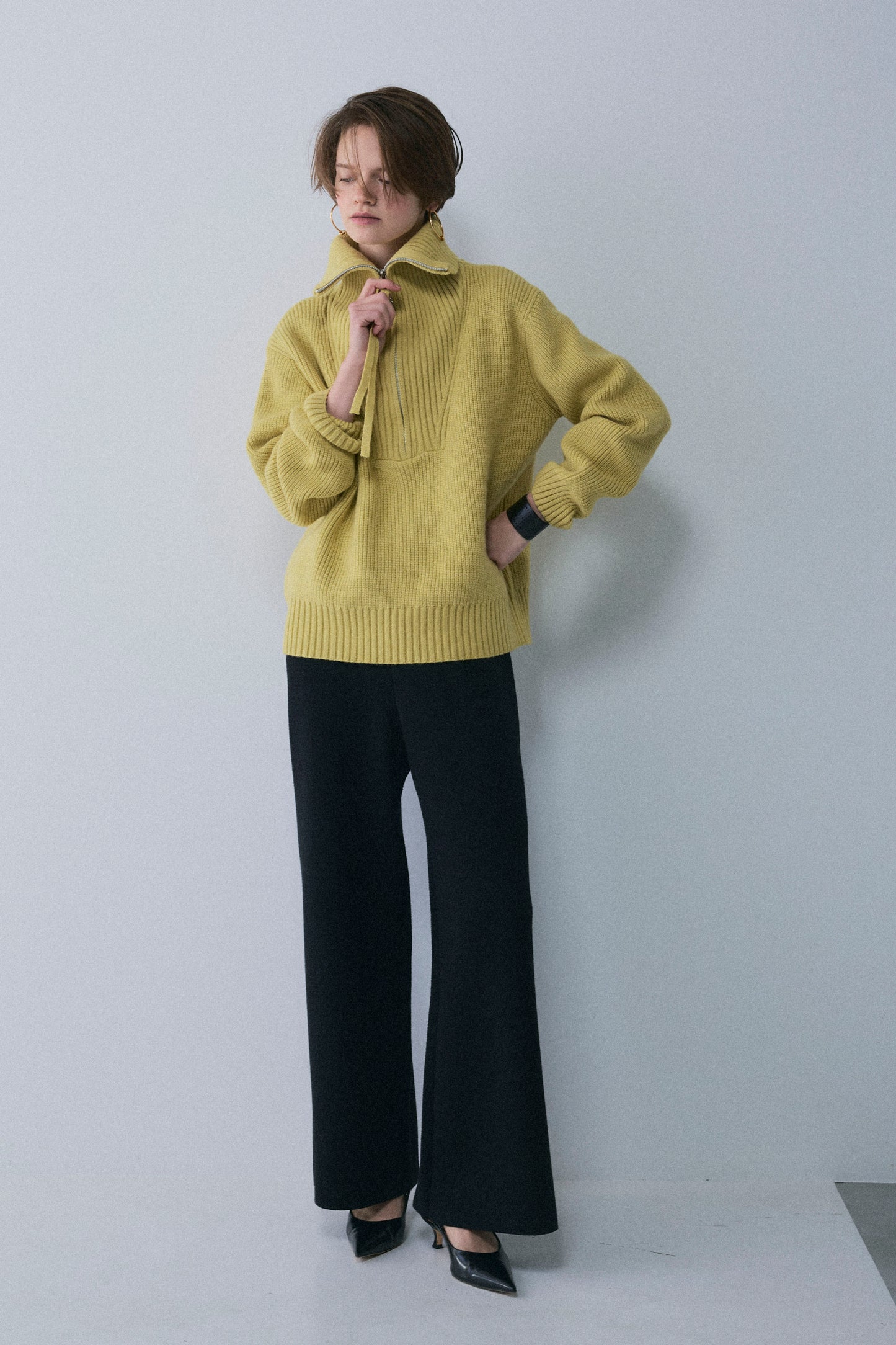 【予約：1月下旬〜2月上旬】Half Zip-Up Knit／60251209073