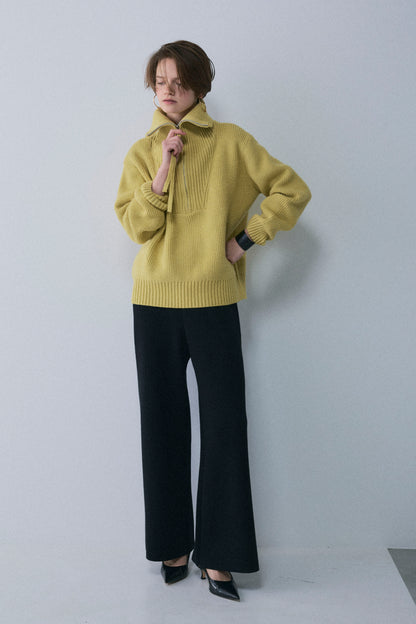 【予約：1月下旬〜2月上旬】Half Zip-Up Knit／60251209073