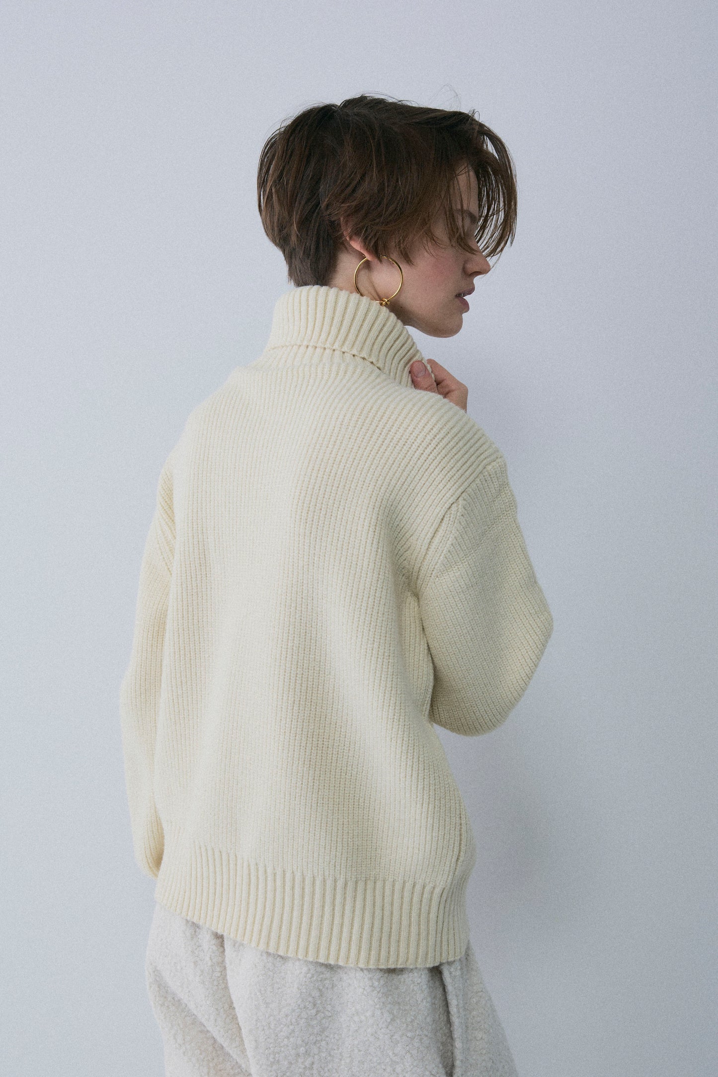 【予約：1月下旬〜2月上旬】Half Zip-Up Knit／60251209073