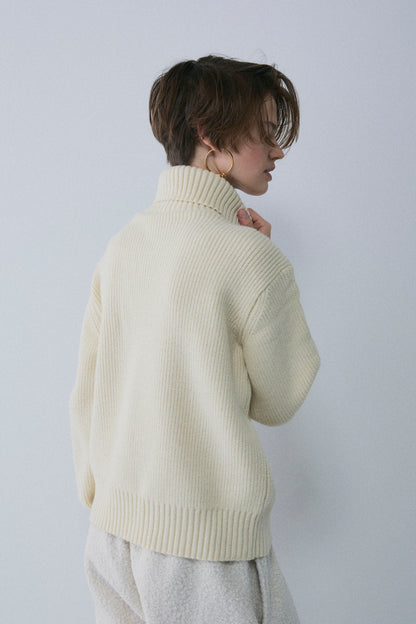 【予約：1月下旬〜2月上旬】Half Zip-Up Knit／60251209073