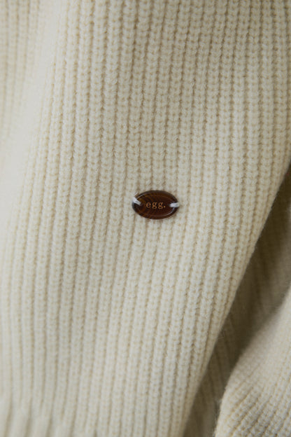 【予約：1月下旬〜2月上旬】Half Zip-Up Knit／60251209073