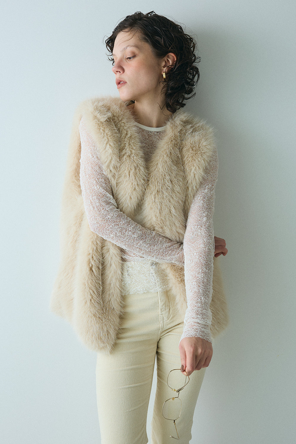 Whisper Lace Top／M253-83021-3【SELECT】