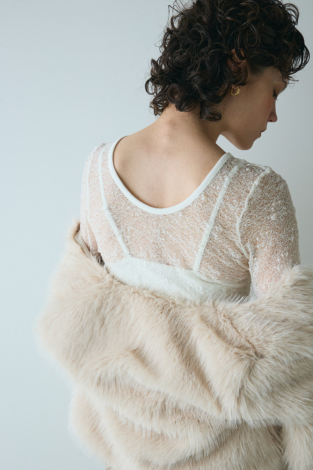 Whisper Lace Top／M253-83021-3【SELECT】