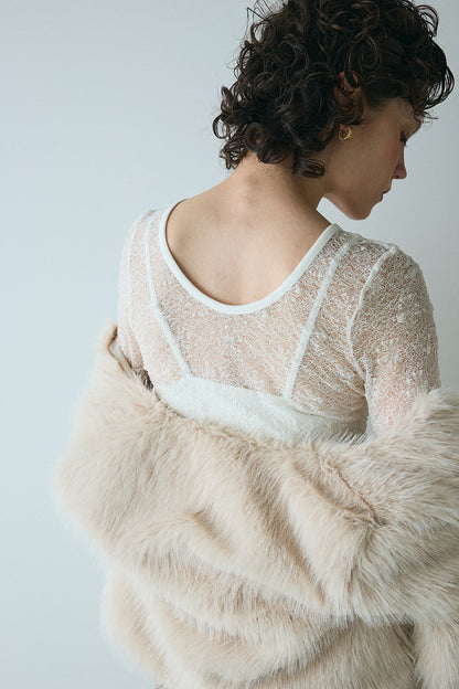 Whisper Lace Top／M253-83021-3【SELECT】