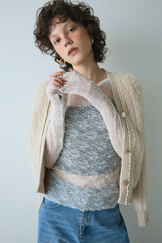 【予約：11月中旬】Whisper Lace Top／m253-83021-3【SELECT】