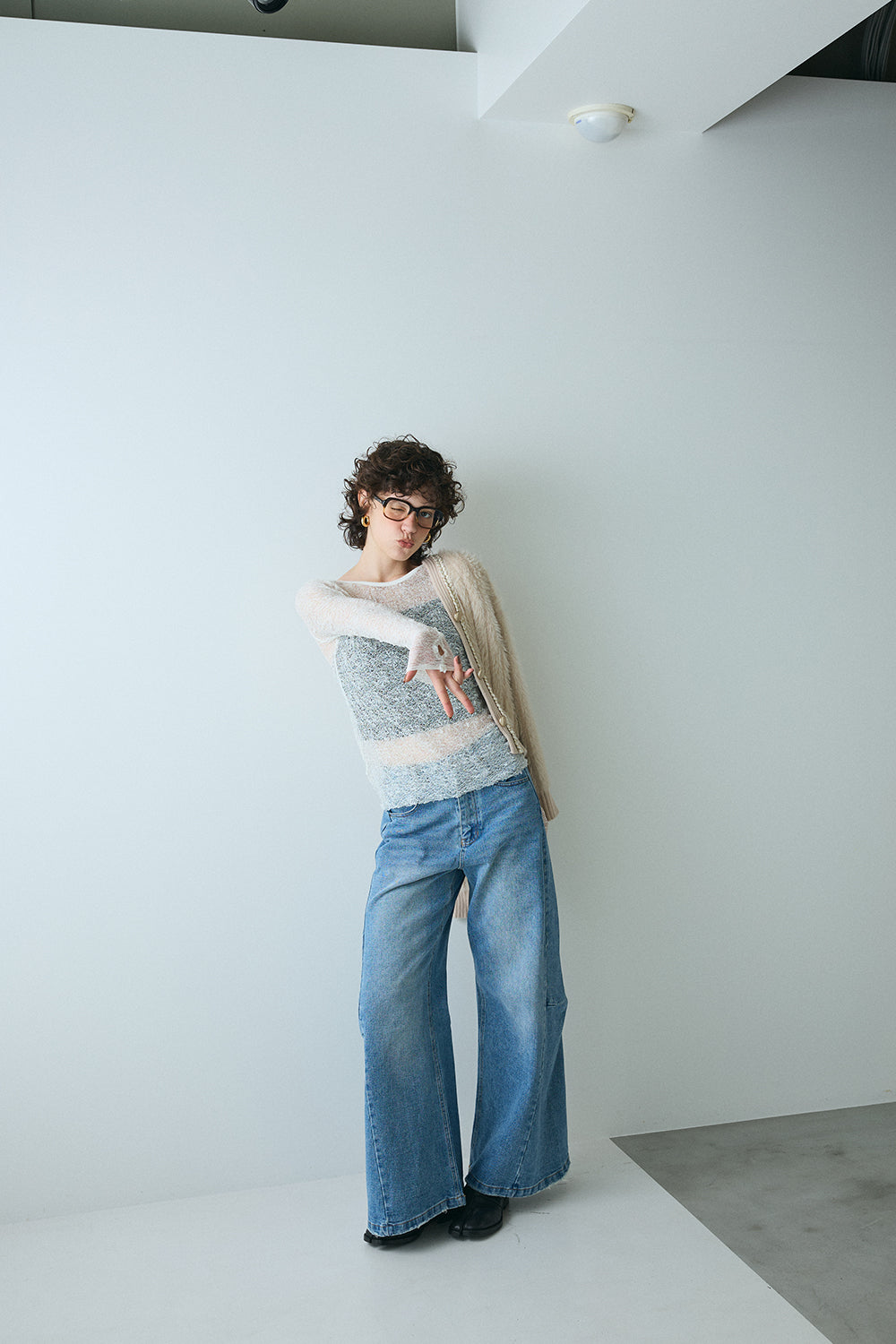 Whisper Lace Top／M253-83021-3【SELECT】