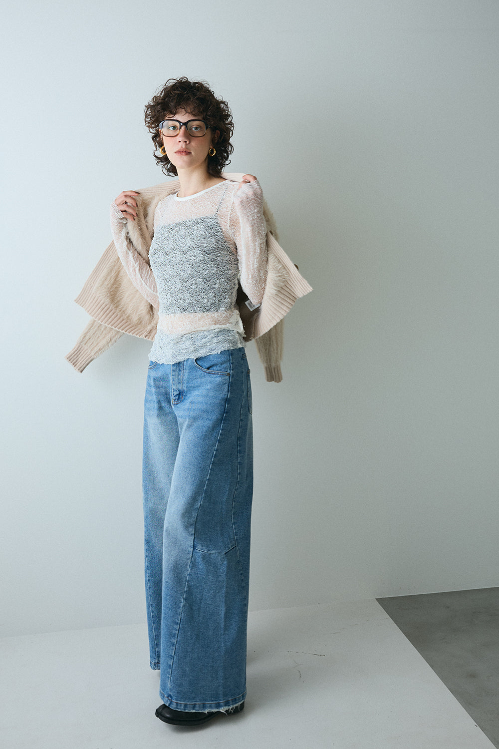 【予約：1月下旬〜2月上旬】Eco Fur Cardigan／60251109045