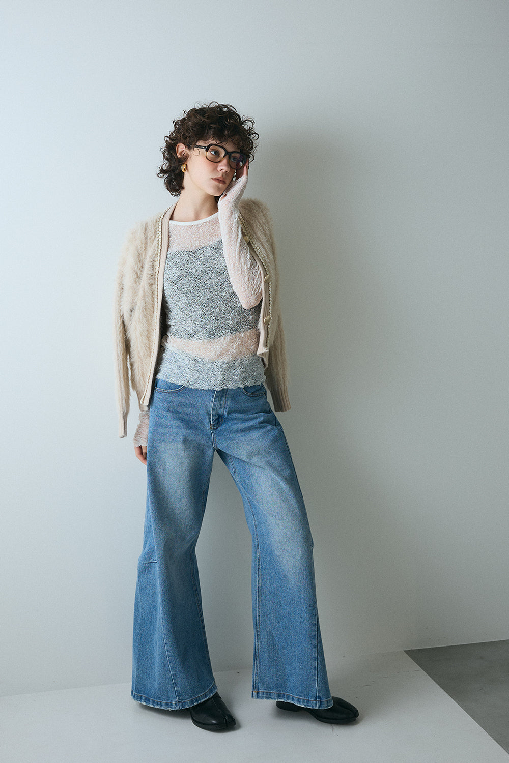 【予約：1月下旬〜2月上旬】Eco Fur Cardigan／60251109045