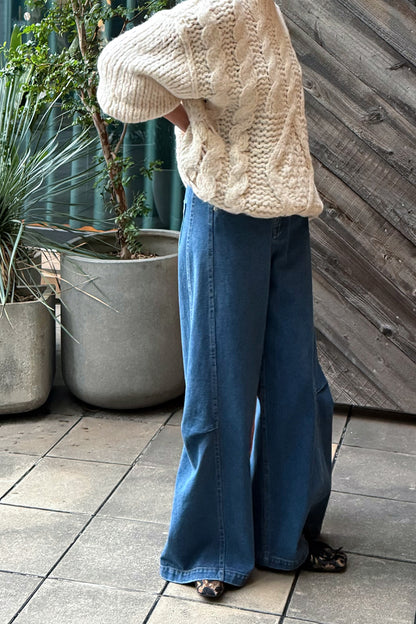 【予約：2月中旬】Structured Wide Denim／M261-33017【SELECT】