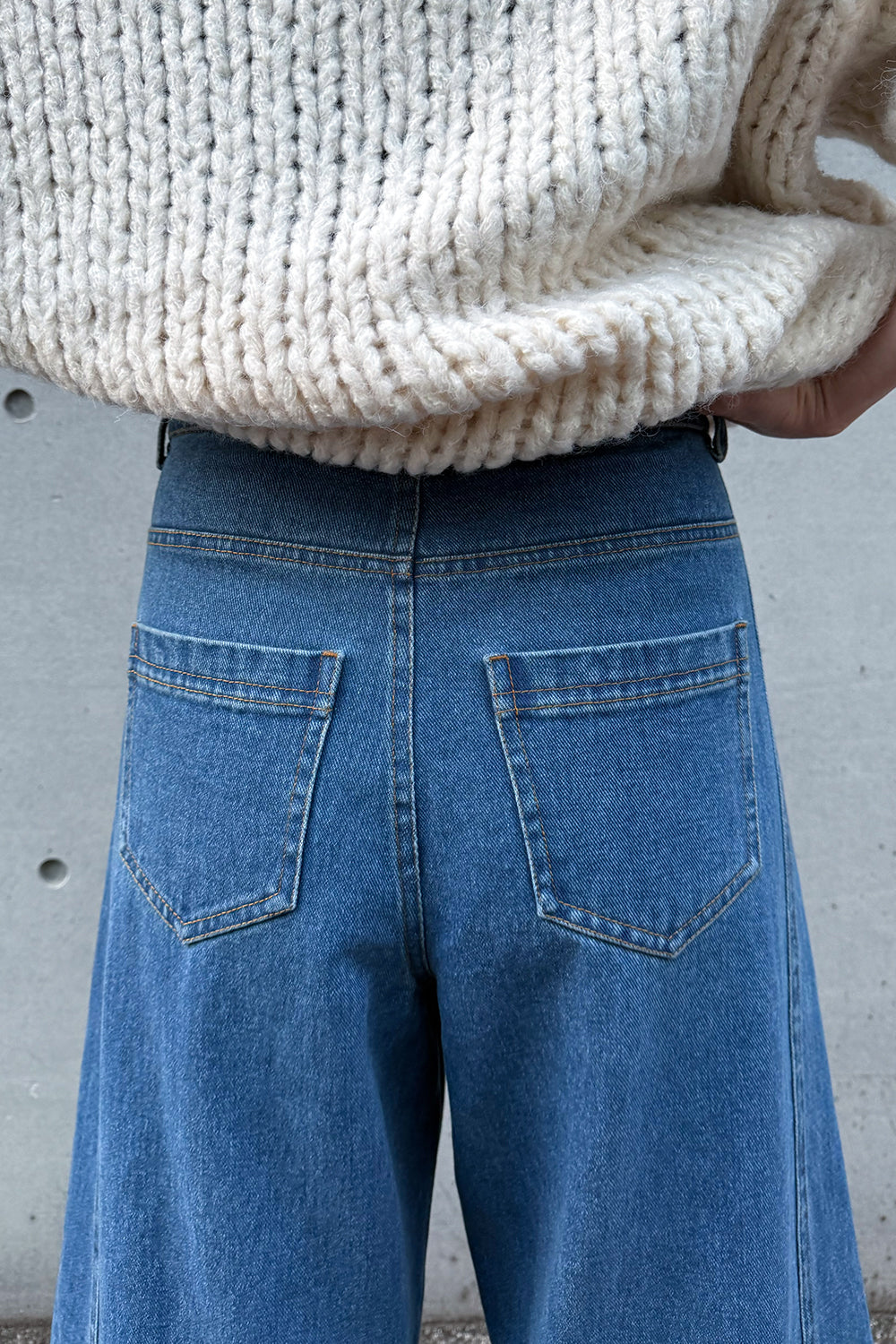 【予約：2月中旬】Structured Wide Denim／M261-33017【SELECT】