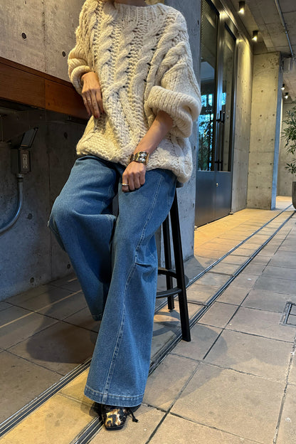【予約：2月中旬】Structured Wide Denim／M261-33017【SELECT】