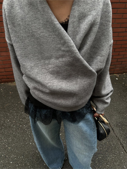 【予約：12月中旬】Asymmetry Lace Camisole／60251001014