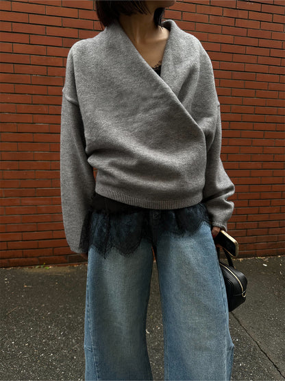 【予約：12月中旬】Asymmetry Lace Camisole／60251001014