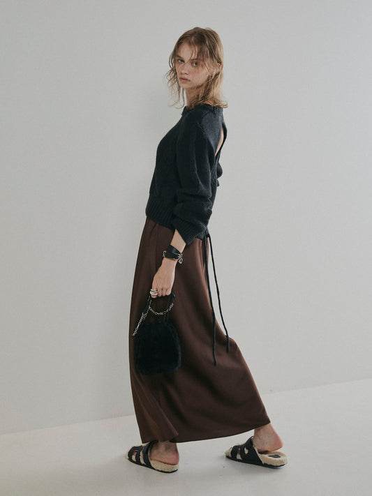 【予約：11月中旬】Laced Back Hole Knit／60251009019