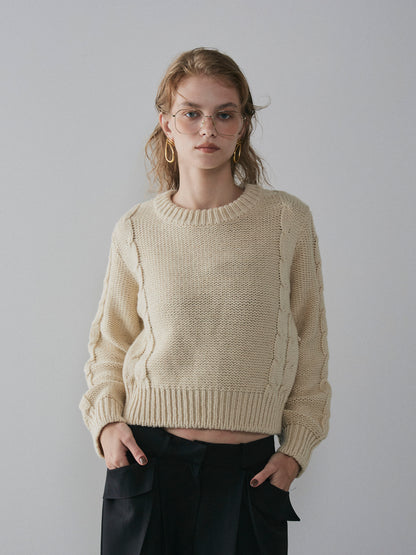 【予約：11月中旬】Laced Back Hole Knit／60251009019