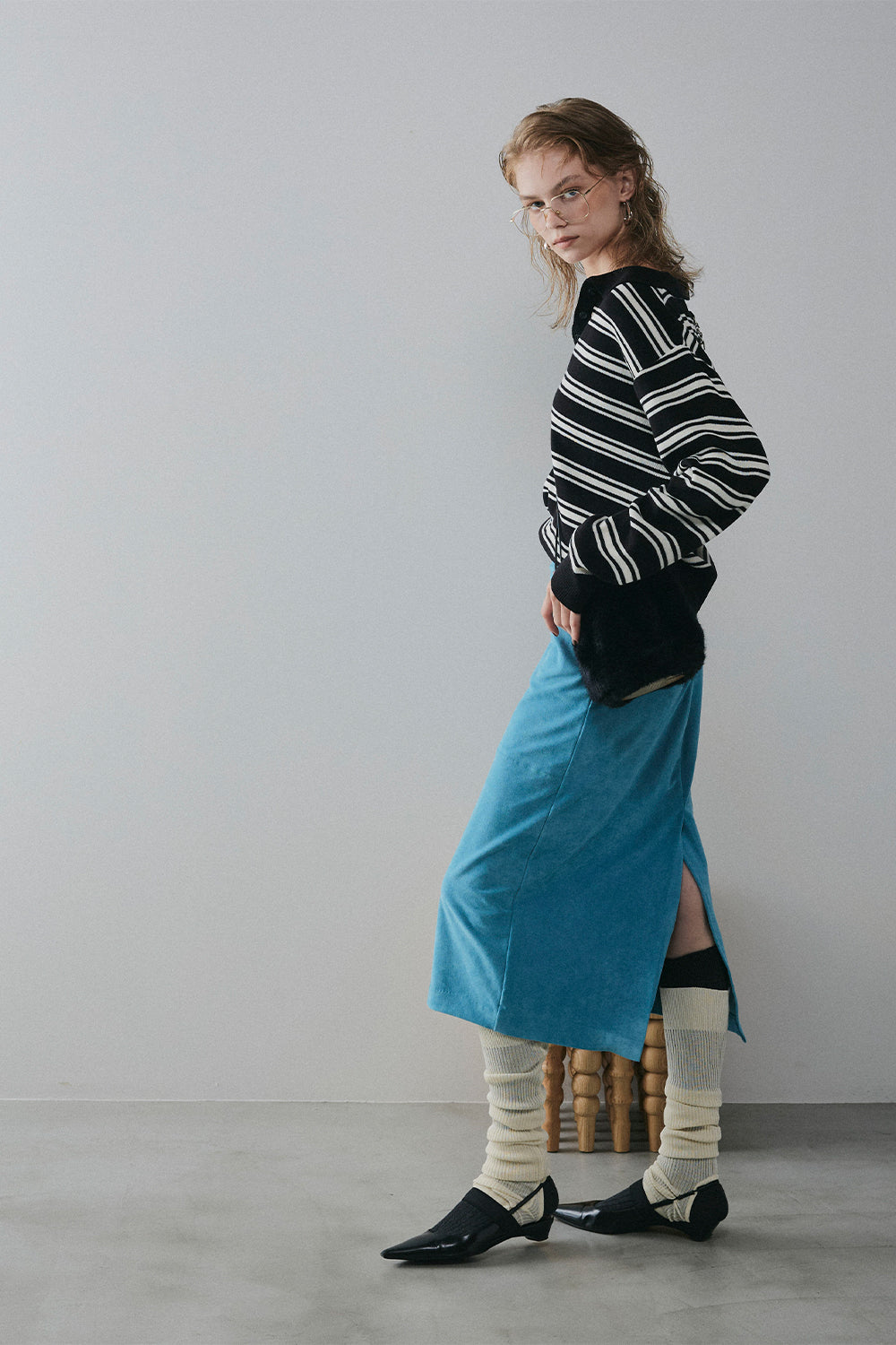 【予約：1月下旬〜2月上旬】Polo Collar Knit／60251009020